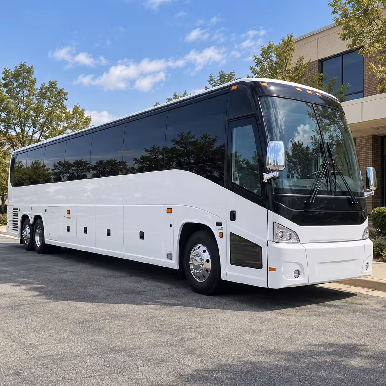 stamford 56 passenger charter bus rental