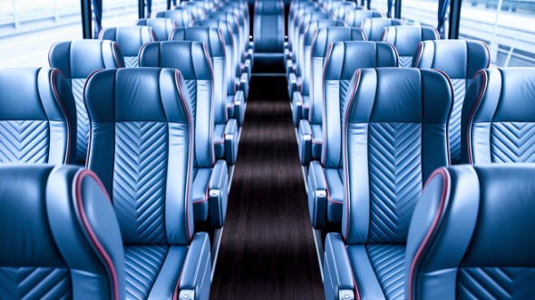 55 passenger charter bus interior