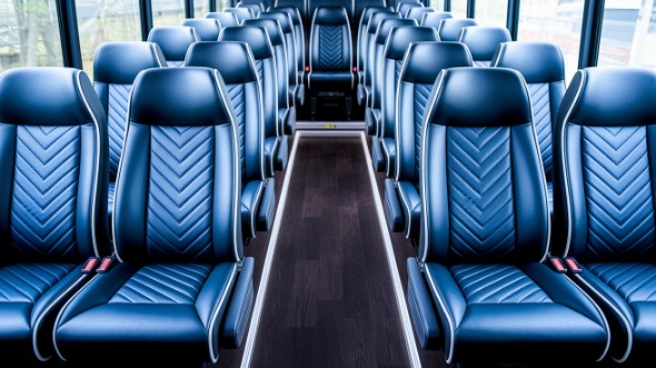 stamford 15 passenger minibus inside