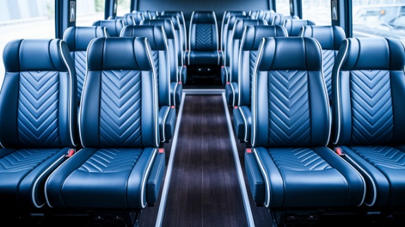 stamford 18 passenger minibus inside