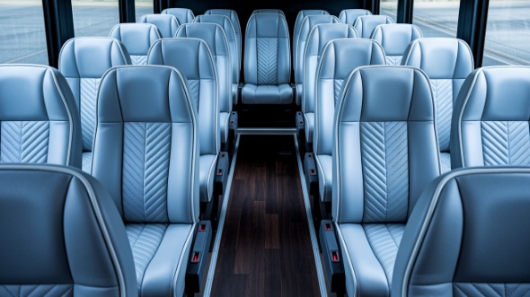 stamford 28 passenger minibus inside