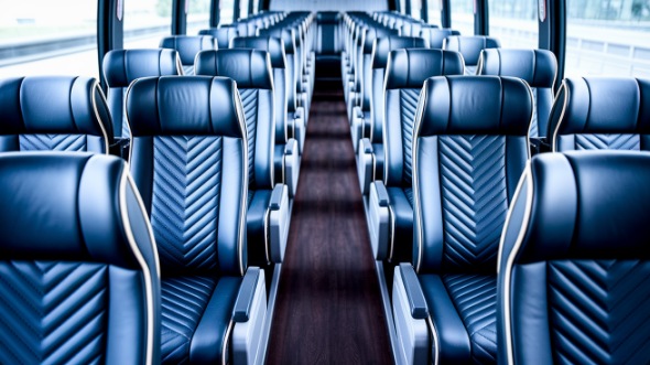 stamford 50 passenger charter bus inside
